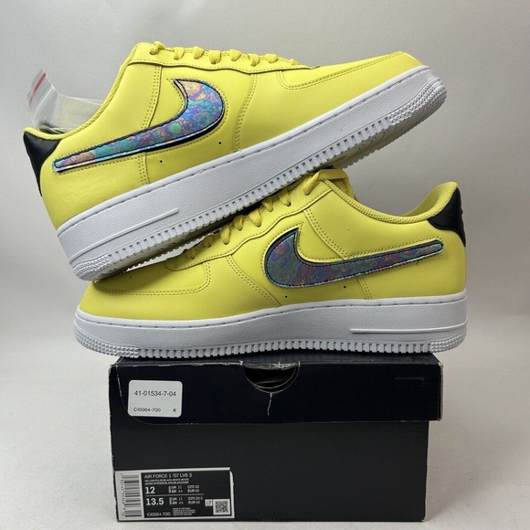 Nike Shoes Air Force 1 Low 07 LV8 3 “Yellow Pulse” 2024 - Picture 3 of 5